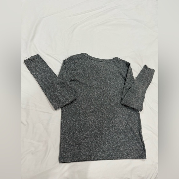 SO Kohl’s V-Neck Long Sleeve Shirt Dark Gray XS NWT Casual Soft Basic Cotton - Picture 4 of 10